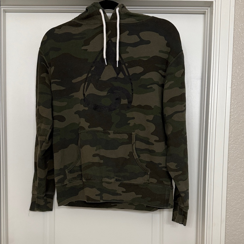 Men's Camouflage Hoodie with Drawstring
